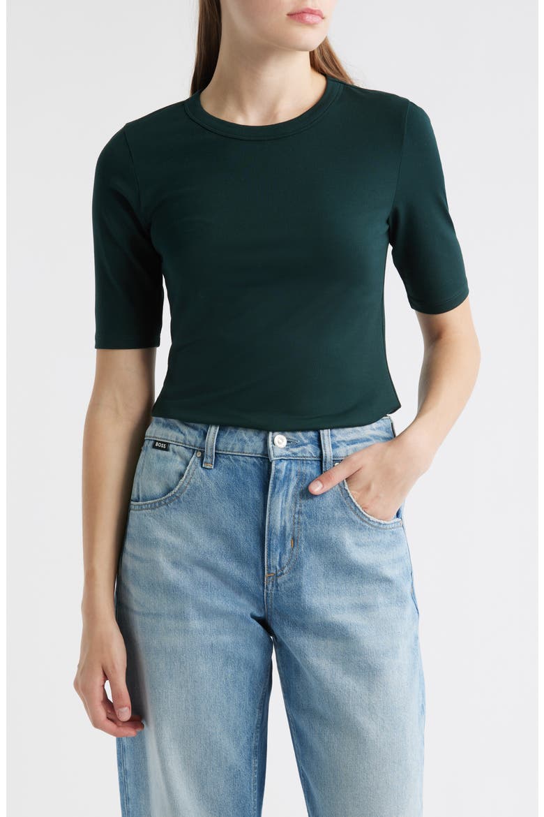Efita Short Sleeve T-Shirt, Main, color, PINE GREEN