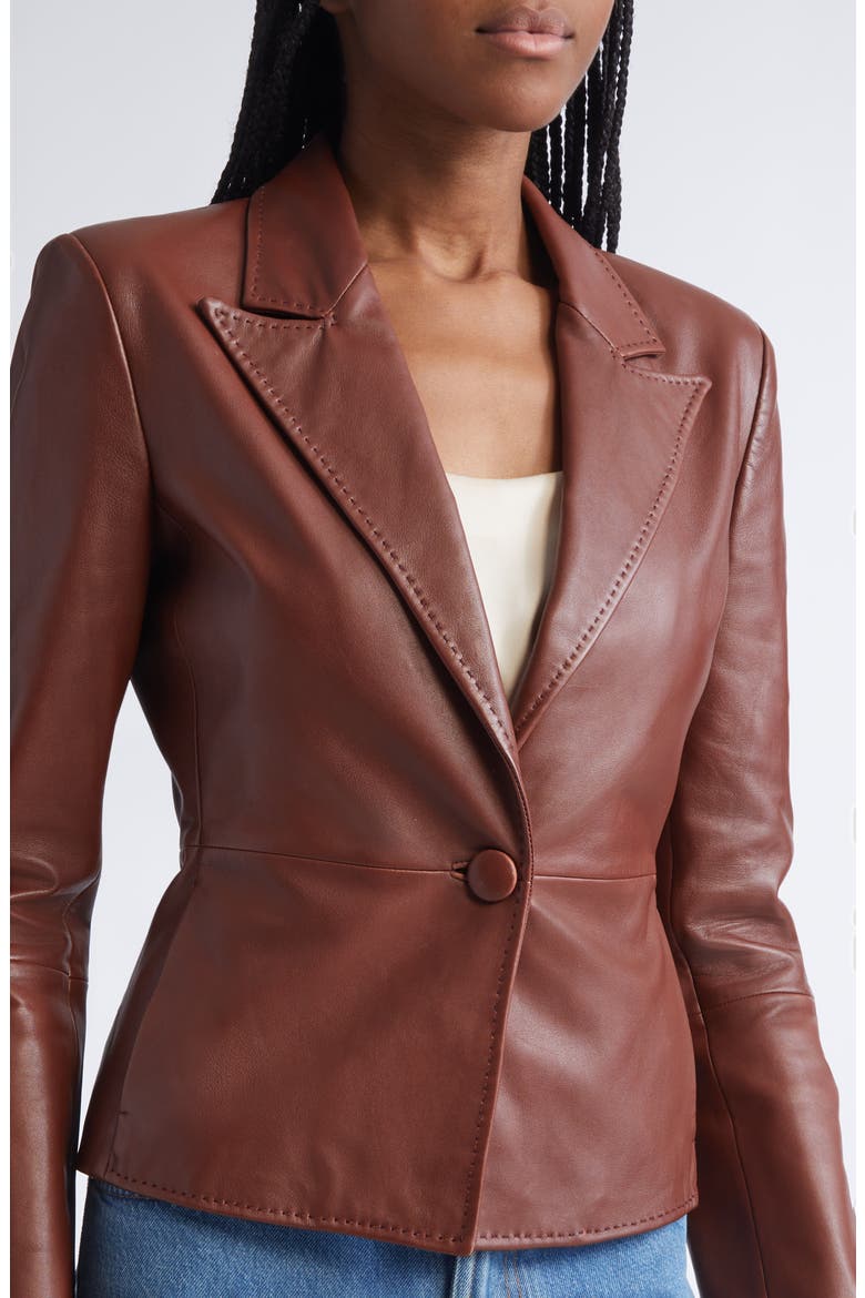 Soft Luxe Napa Leather Jacket, Alternate, color, CUOIO