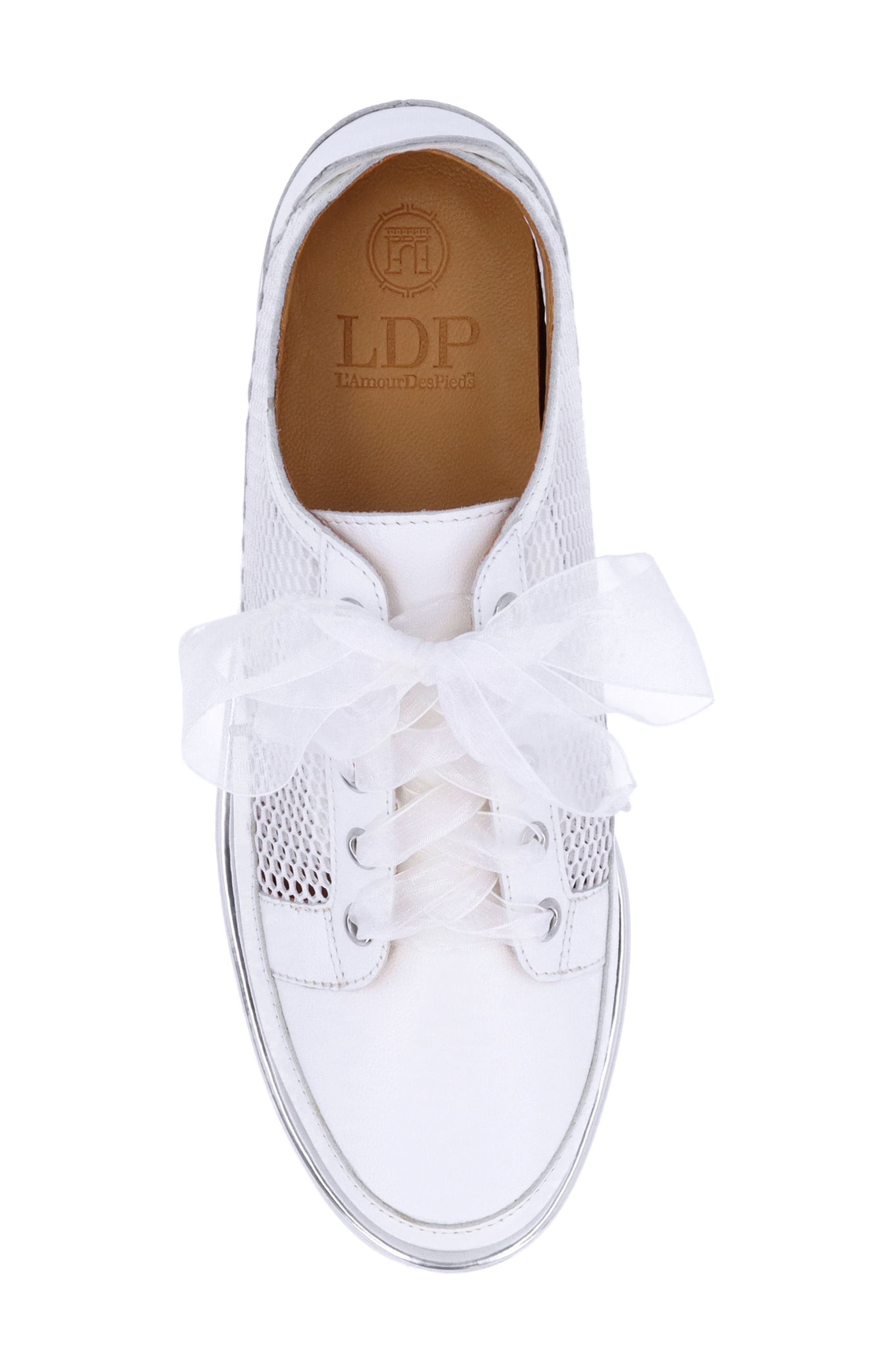 Zafira Mixed Media Derby, Alternate, color, WHITE