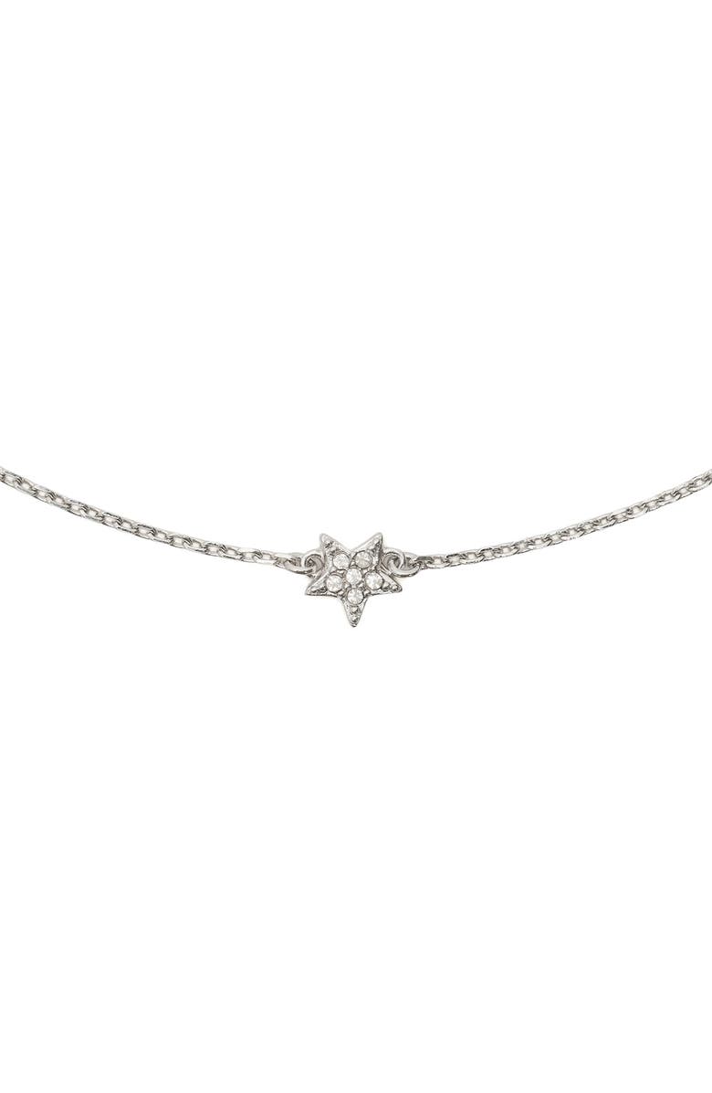 Kate Spade New York you're a gem mini star pavé bracelet, Alternate, color, Clear/ Silver