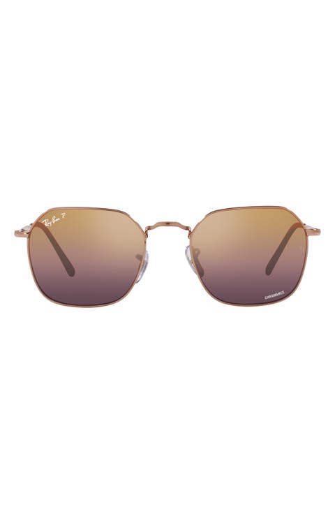 Jim 53mm Polarized Irregular Sunglasses