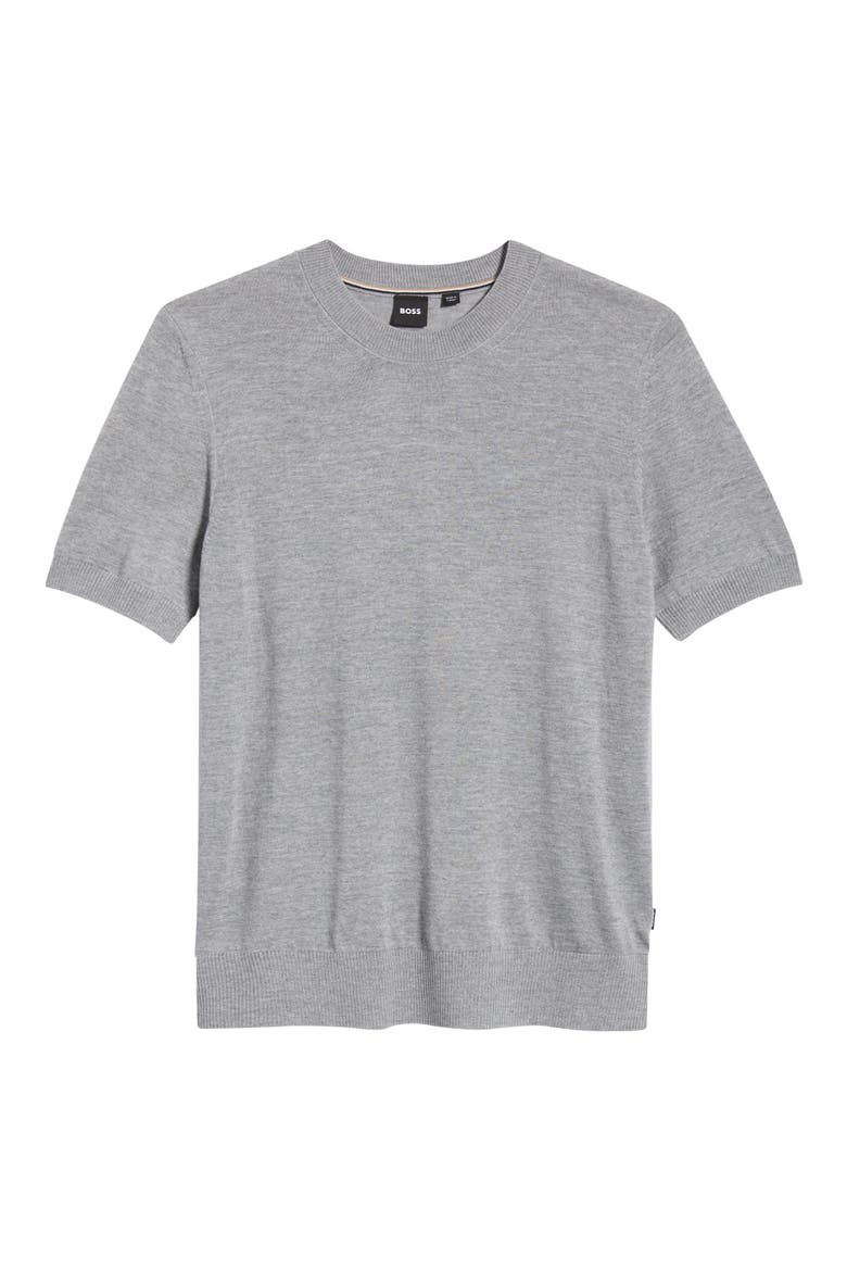 Umauro Wool Knit T-Shirt, Alternate, color, SILVER