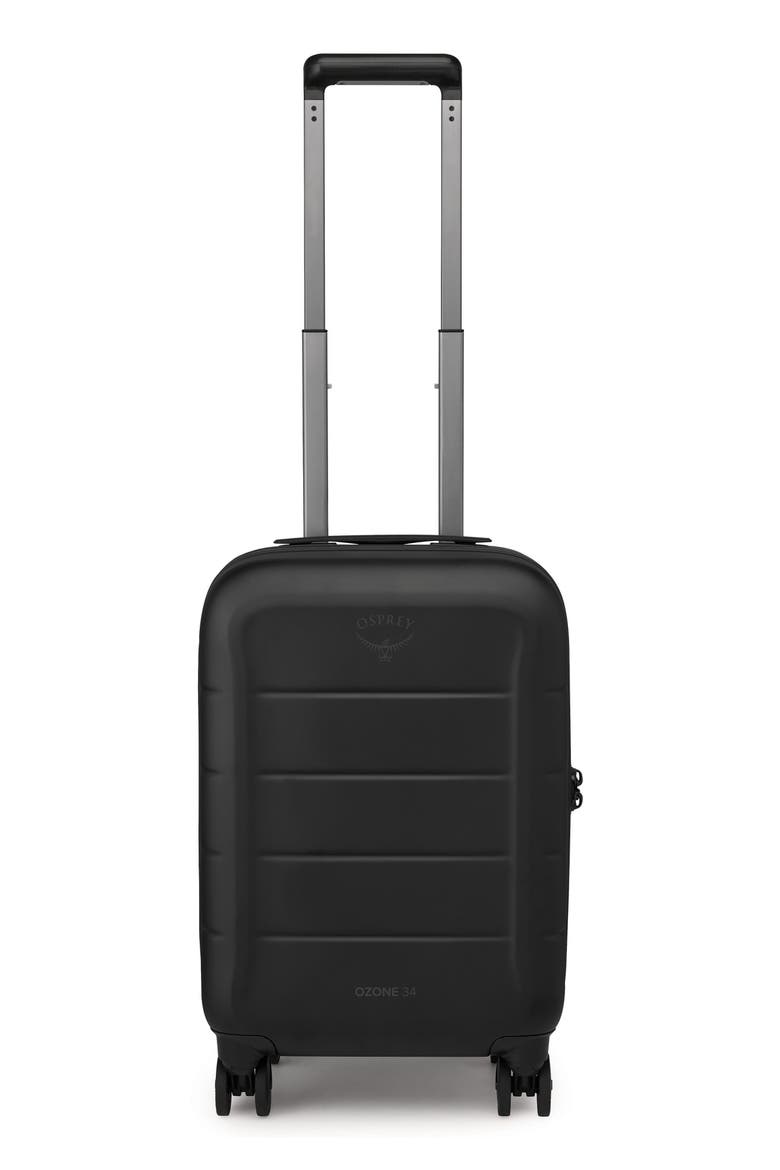 Ozone Hardside 4-Wheel Carry-On Suitcase, Main, color, BLACK