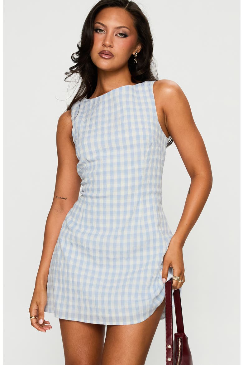 Alfalfa Check Minidress, Alternate, color, BLUE CHECK