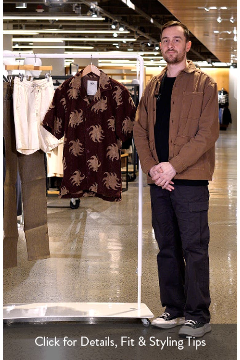 Mocha Ember Terry Cloth Camp Shirt video