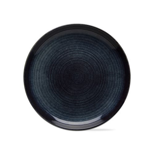 Tag Loft Speckled Reactive Glaze Stoneware Dinner Plate Midnight Blue In Blue
