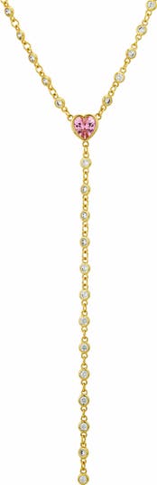 By the Yard Cubic Zirconia Y-Necklace