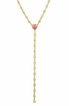 By the Yard Cubic Zirconia Y-Necklace