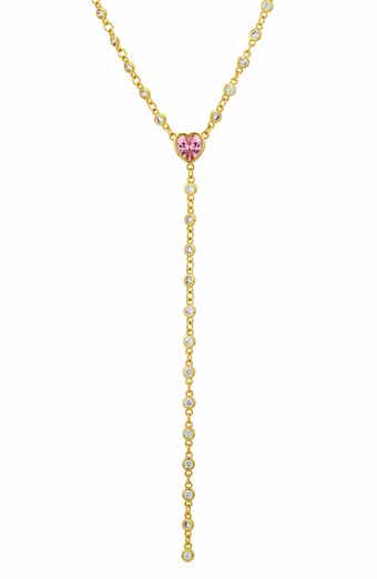 By the Yard Cubic Zirconia Y-Necklace
