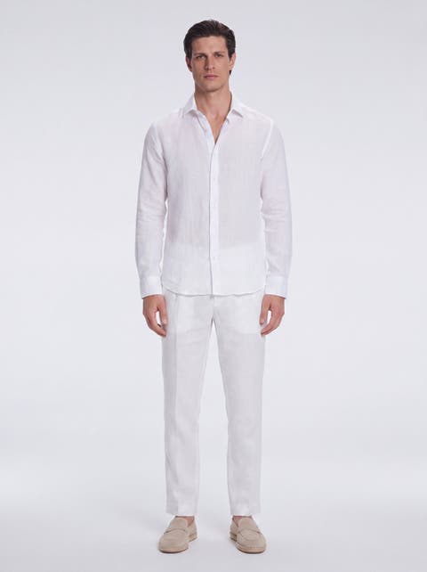 Harry Linen Shirt Spread Collar