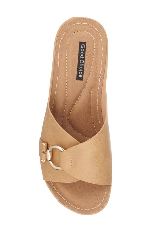 Gc Shoes Bay Wedge Sandal In Tan