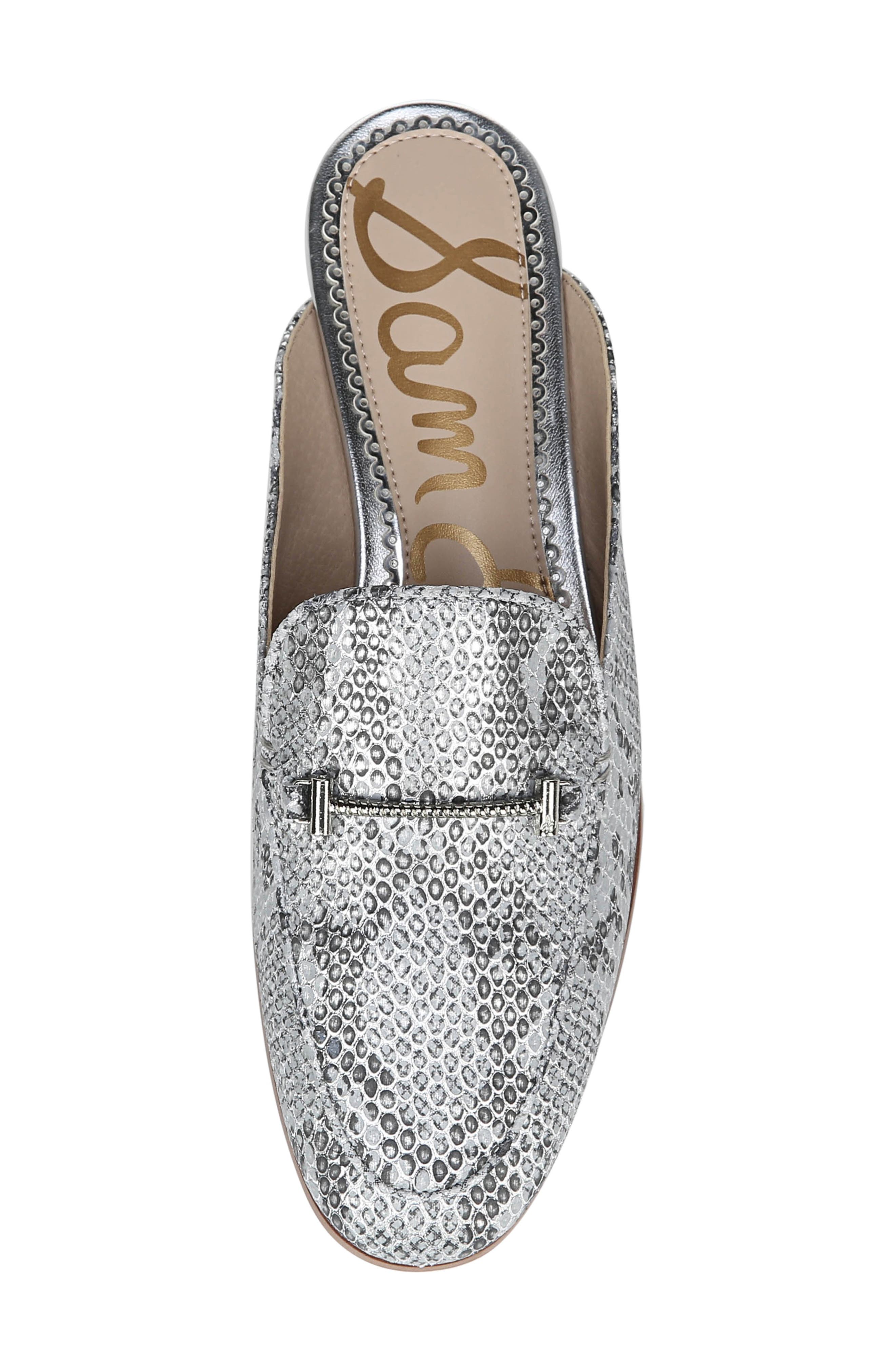 Laurna Mule - Wide Width Available, Alternate, color, SILVER SNAKE PRINT LEATHER