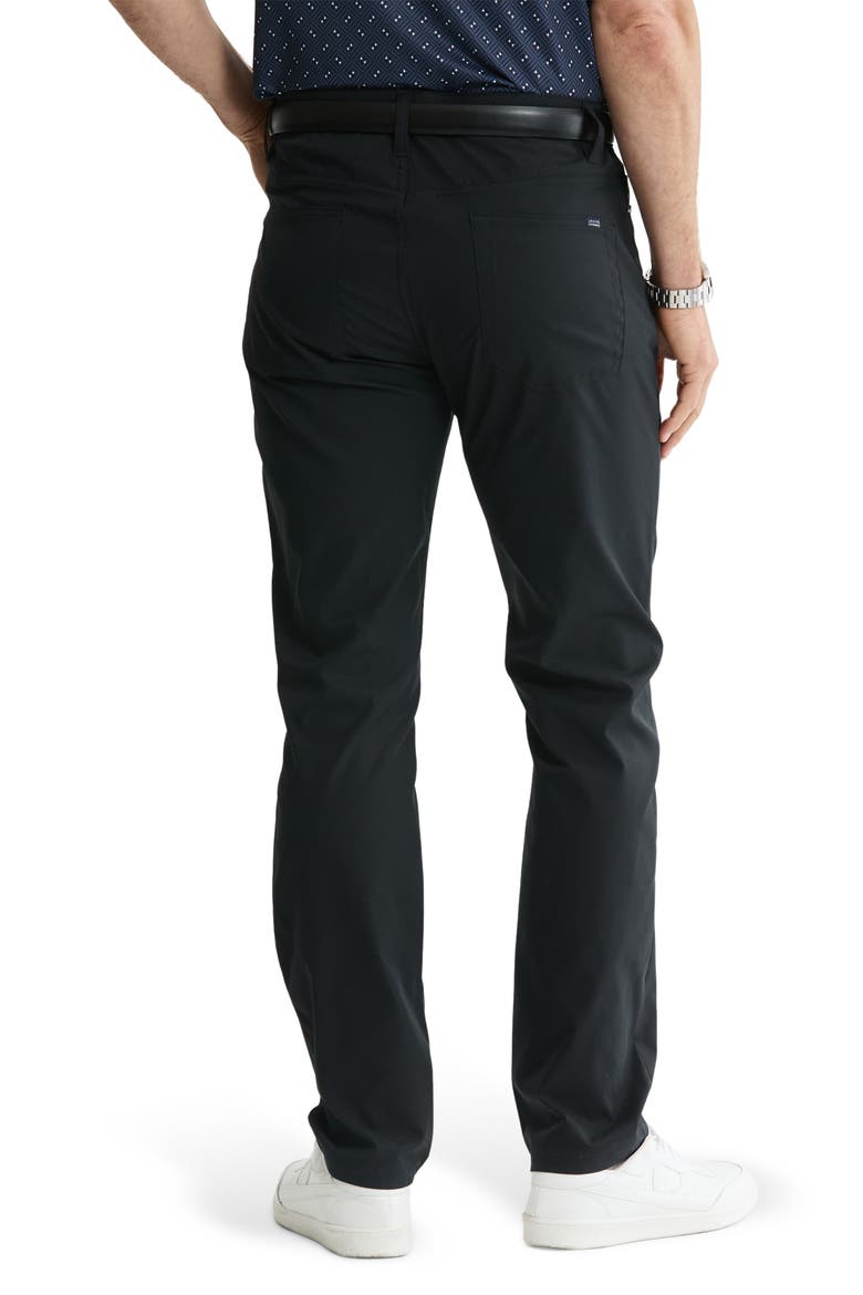 Straight Leg Stretch 5-Pocket Pants, Alternate, color, BLACK