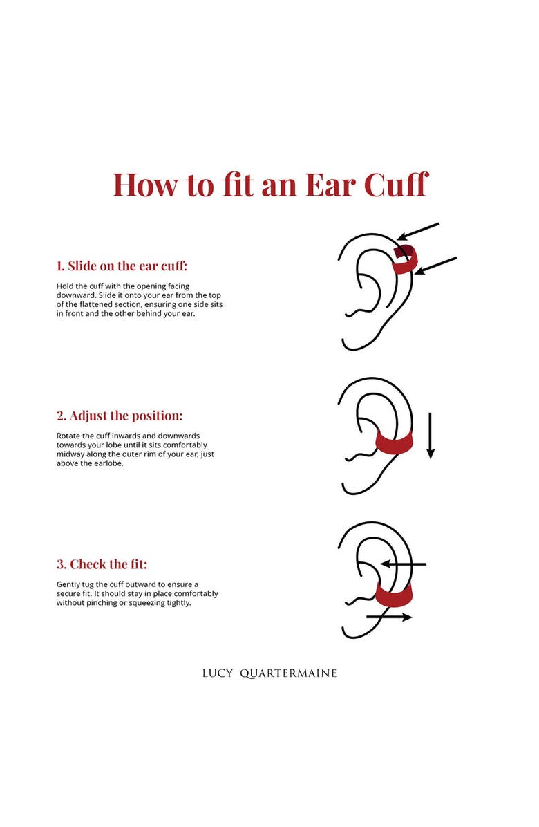 Lucy Quartermaine Waterfall High Ear Cuff, Alternate, color, 