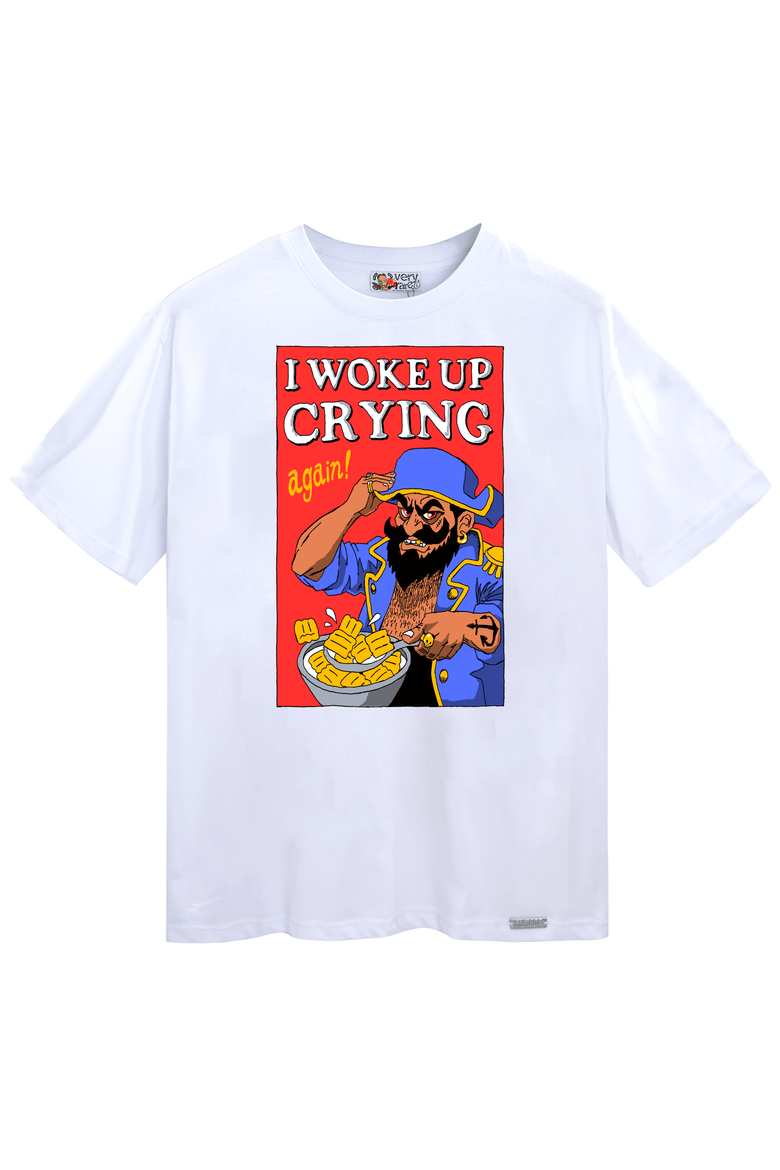 Woke Up Crying Tee, Main, color, White