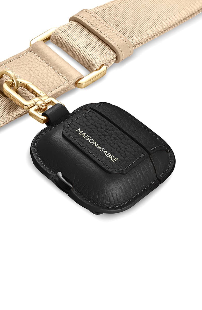 MAISON de SABRÉ The AirPods 4 Case Charm, Alternate, color, Black Caviar