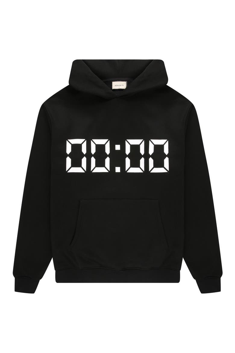 Us Against Time Pullover Hoodie, Alternate, color, BLACK