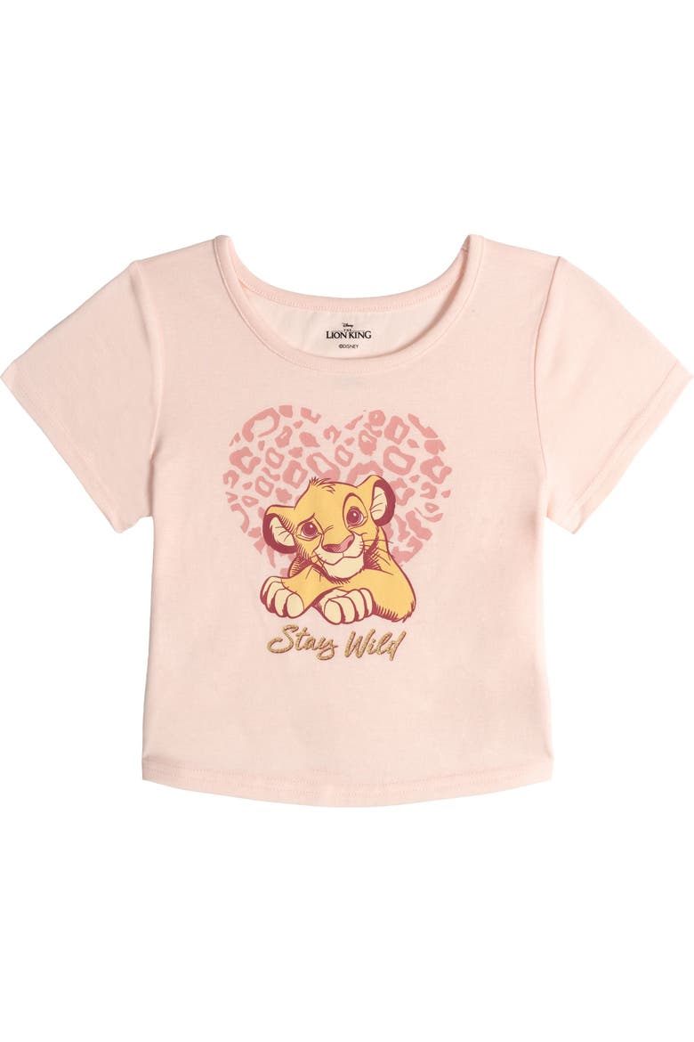 Lion King Simba T-Shirt and Tutu Skirt Set, Alternate, color, Peach Pink Simba