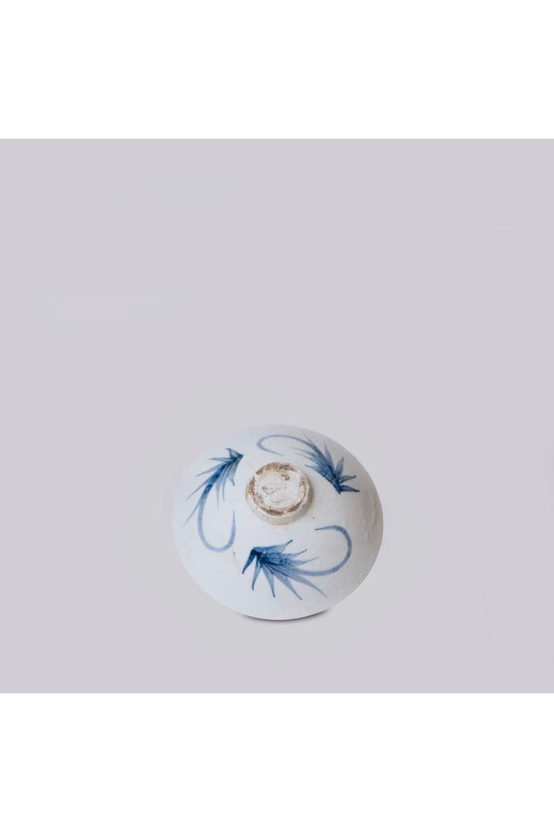 Small Porcelain Character Conical Bowl, Alternate, color, Blue and White