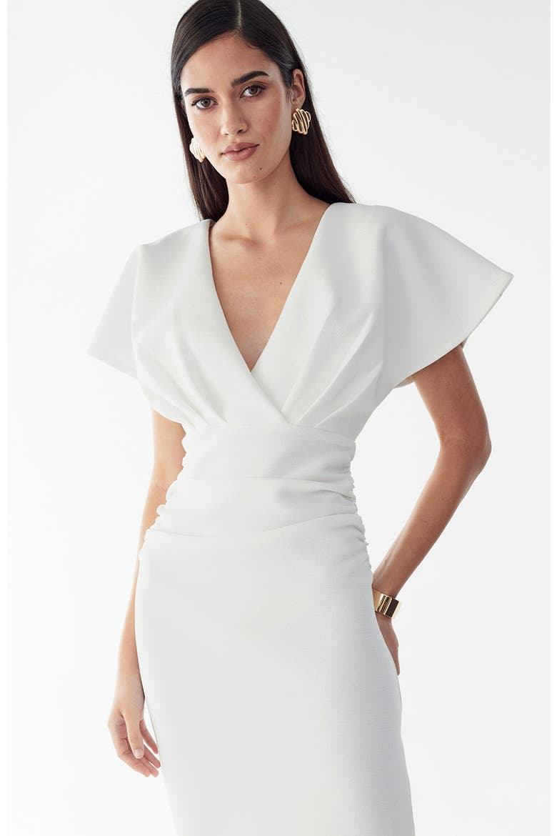 Eliza Midi Dress, Alternate, color, White
