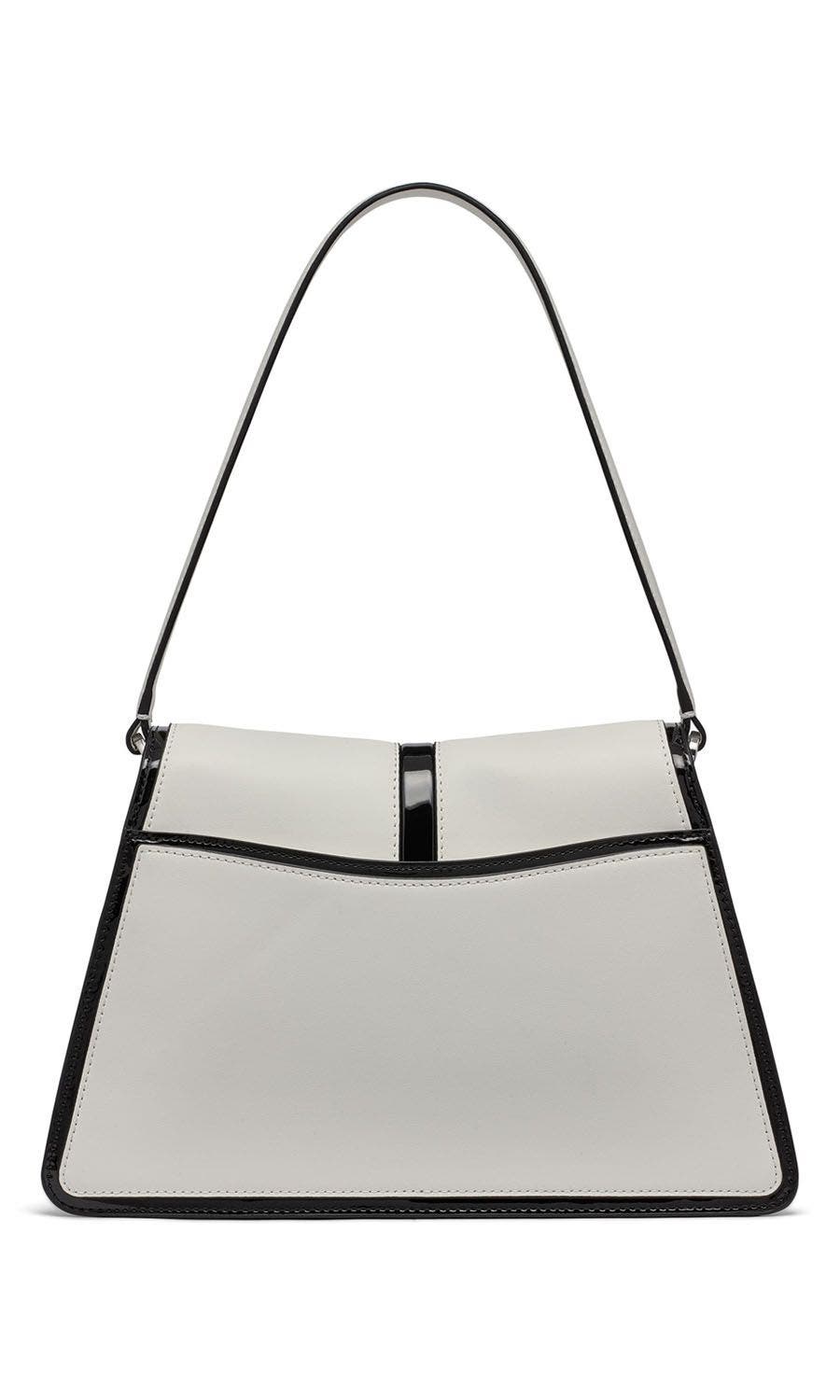 KARL LAGERFELD PARIS Mercerie  Shoulder, Alternate, color, White Black