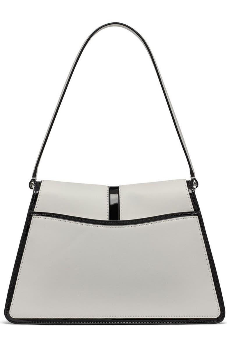 KARL LAGERFELD PARIS Mercerie Shoulder, Alternate, color, White Black