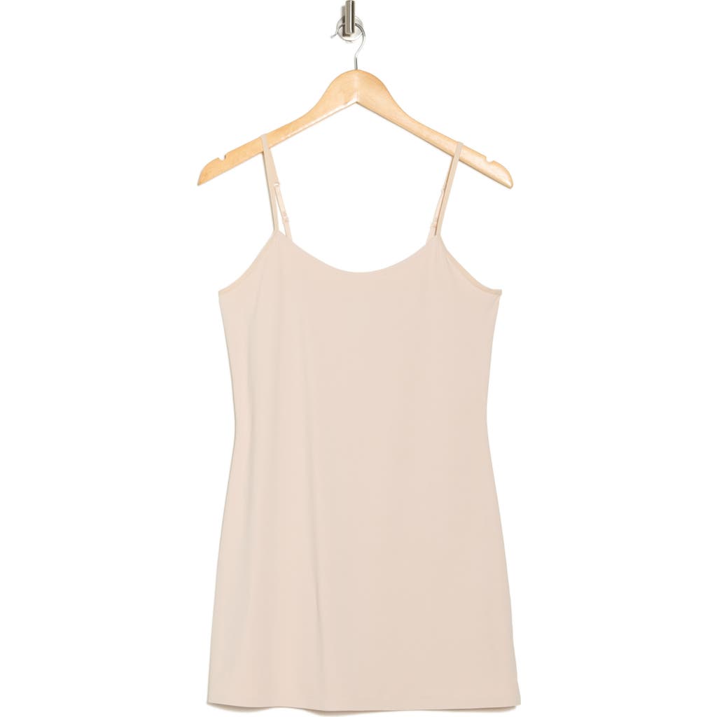 Nordstrom Rack Bonded Seam Long Camisole In Beige Smoke