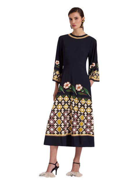 【海外限定】GinaBacconi ドレス☆Lucia Abstract Print Black D Ciao Lucia – Bunny and Babe Winnetka