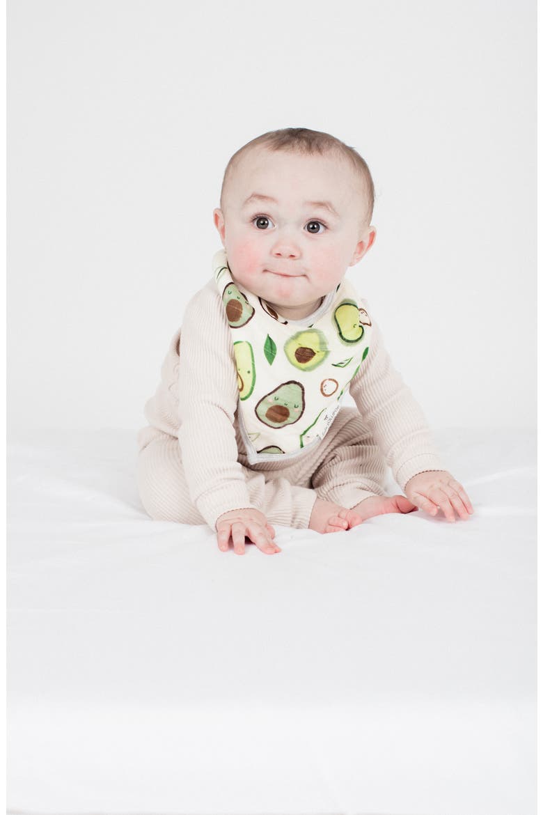 2-Pack Muslin Bandana Bibs, Alternate, color, AVOCADO