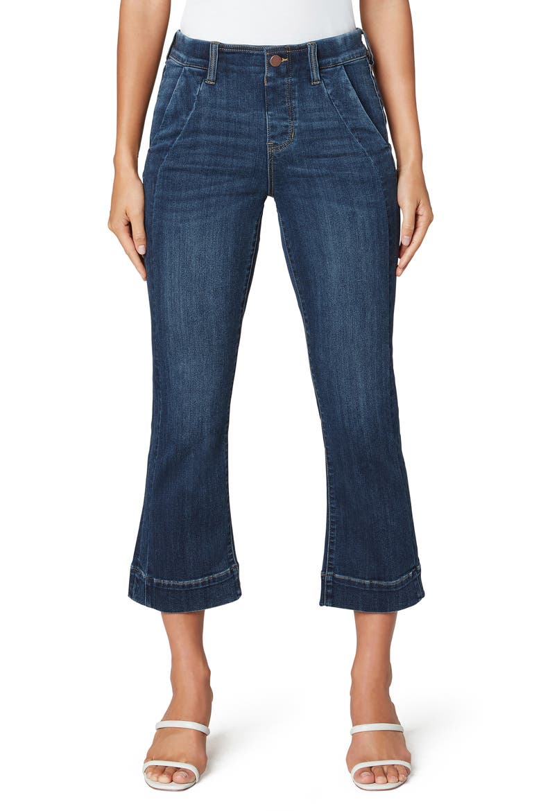 Gia High Waist Crop Pull-On Flare Jeans, Main, color, BASEL