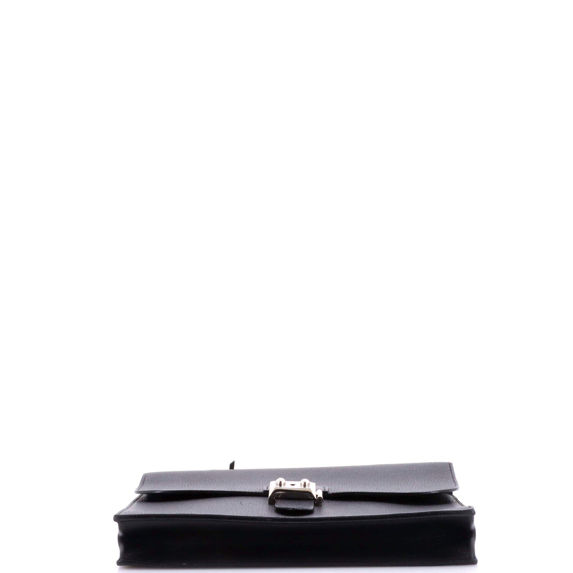 Pre-Owned Hermes Sac a Depeches Bag Ardennes 27, Alternate, color, Noir