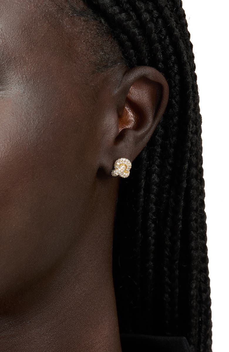 Kate Spade New York pavé stud earrings, Alternate, color, 