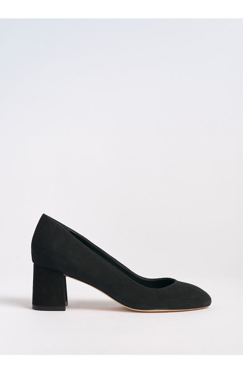 MARION PARKE Block Heel Pump 60 Suede, Main, color, Black