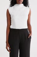 DKNY Funnel Neck Pleated Woven Top