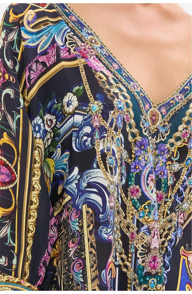 Camilla Short Kaftan With Cuff Basked In Baroque, Alternate, color,