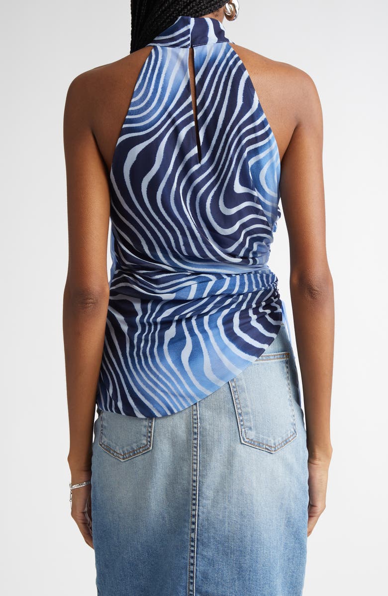 Ramy Brook Kemeisha Swirl Print Sleeveless Top, Alternate, color, Navy Swirl