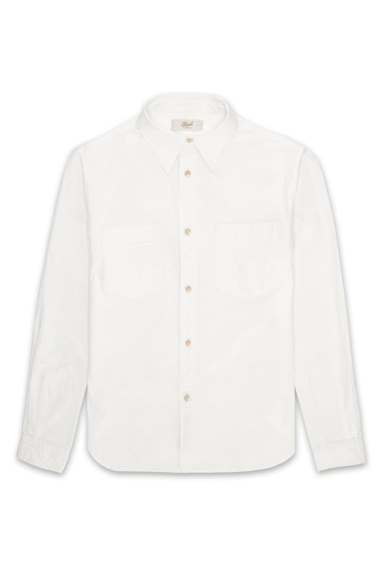 Fortela Prequel Cotton Shirt with Pockets, Main, color, White