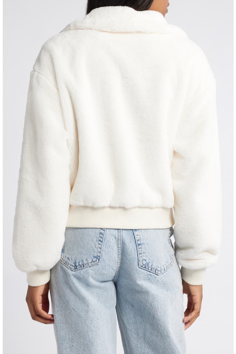 Faux Fur Jacket, Alternate, color, IVORY