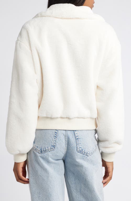 Thread & Supply Faux Fur Jacket In Ivory