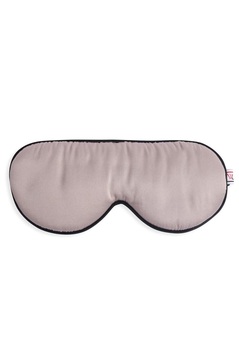 Luxurious Cruelty Free 100% Mulberry Silk Eye Mask, Main, color, Pearl Grey