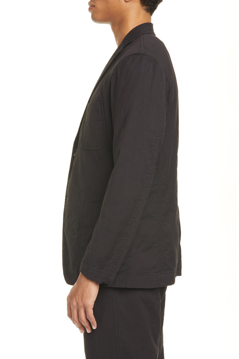 Men Basics Cotton Blazer, Alternate, color, BLACK