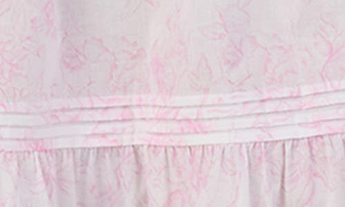 Eileen West Floral Sleeveless Short Cotton Lawn Nightgown