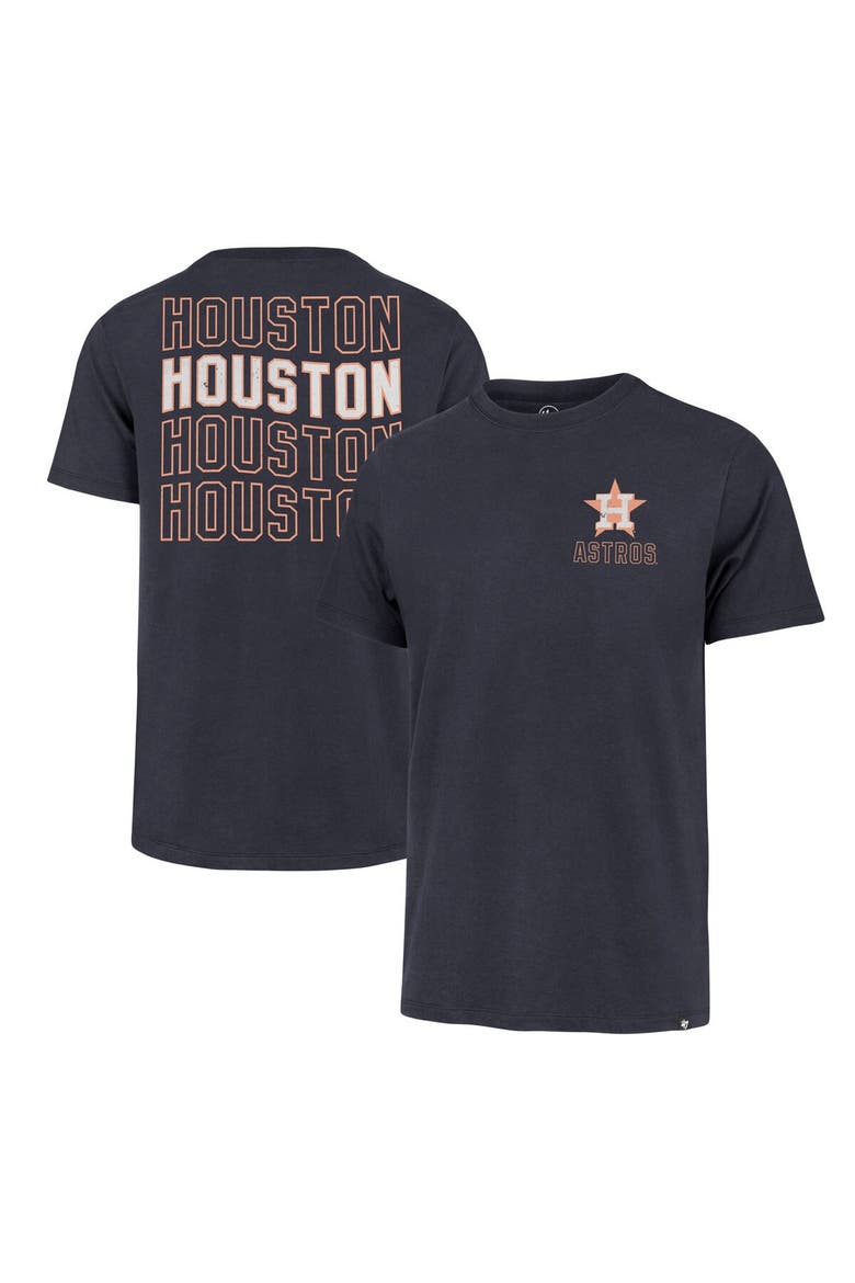 Men's '47 Navy Houston Astros Hang Back Franklin T-Shirt, Main, color, Navy