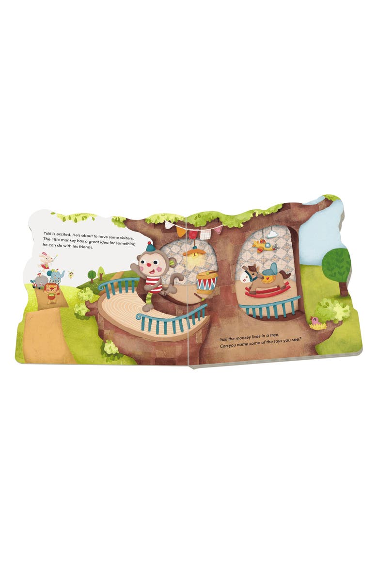 Yuki Monkey Character Book & Plush Set, Alternate, color, Mutli / Turquoise