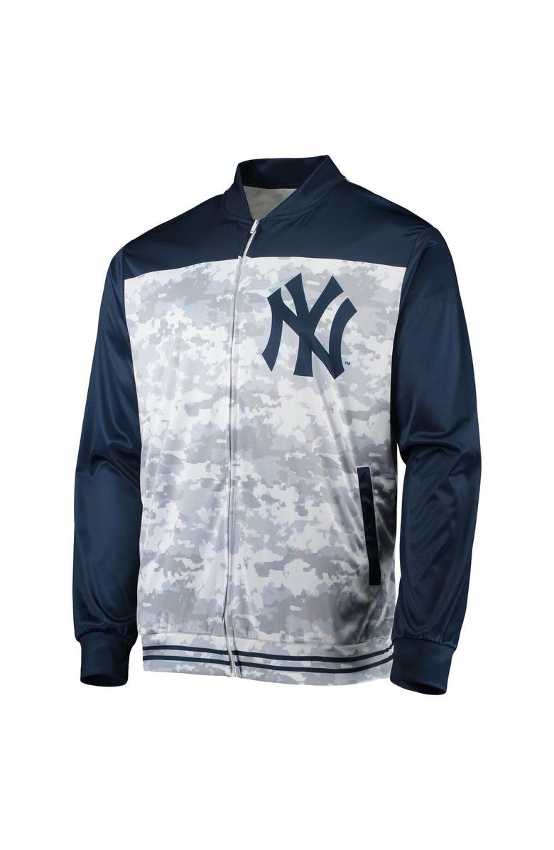 STITCHES Men's Stitches Navy New York Yankees Camo Full-Zip Jacket, Alternate, color, Navy