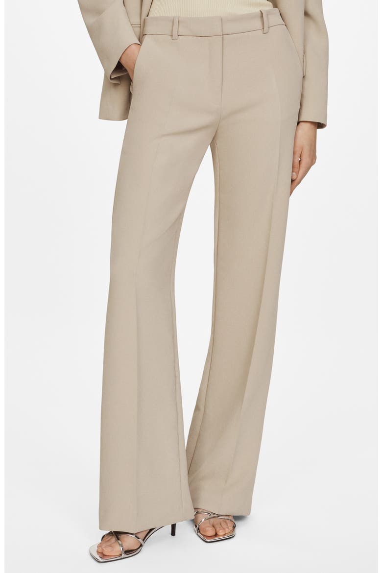 Pompeya Flare Trousers, Main, color, LIGHT PASTEL GREY