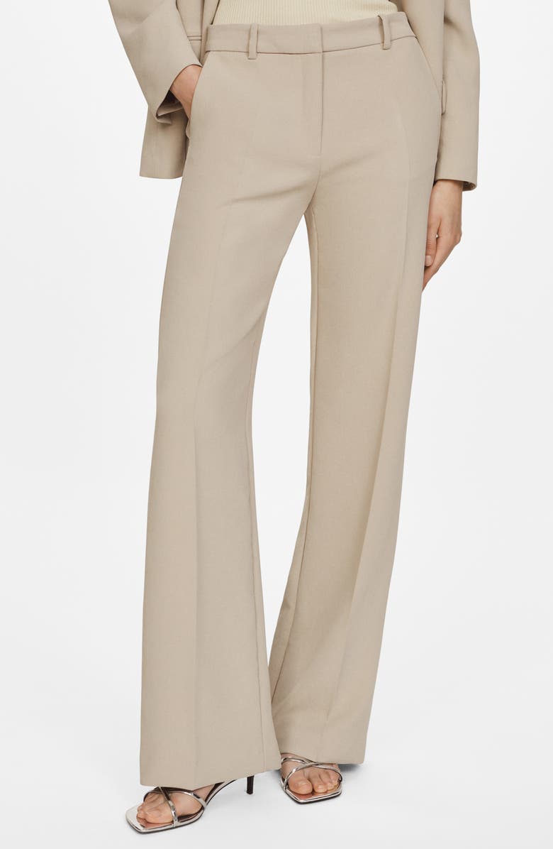 MANGO Pompeya Flare Trousers, Main, color, 