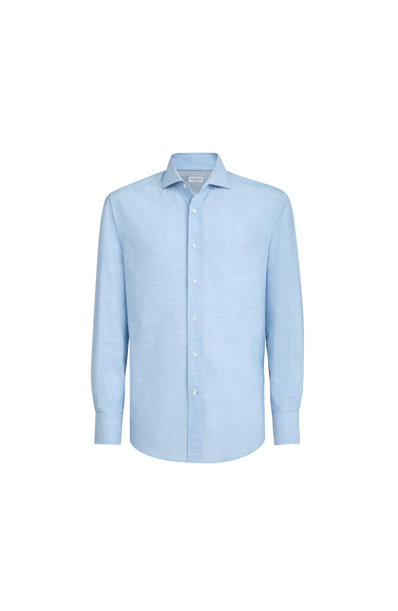 Brunello Cucinelli Oxford shirt, Main, color, Azure