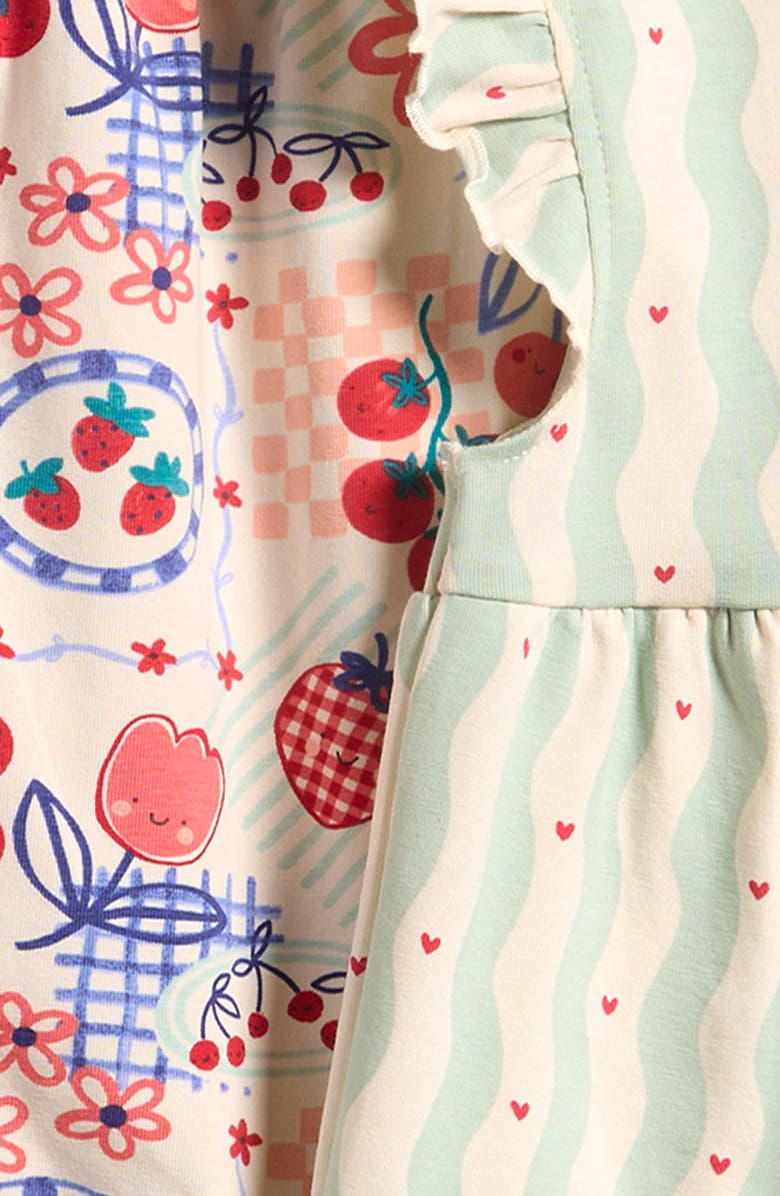 NEXT Pack of 3 Assorted Frill Rompers, Alternate, color, Red