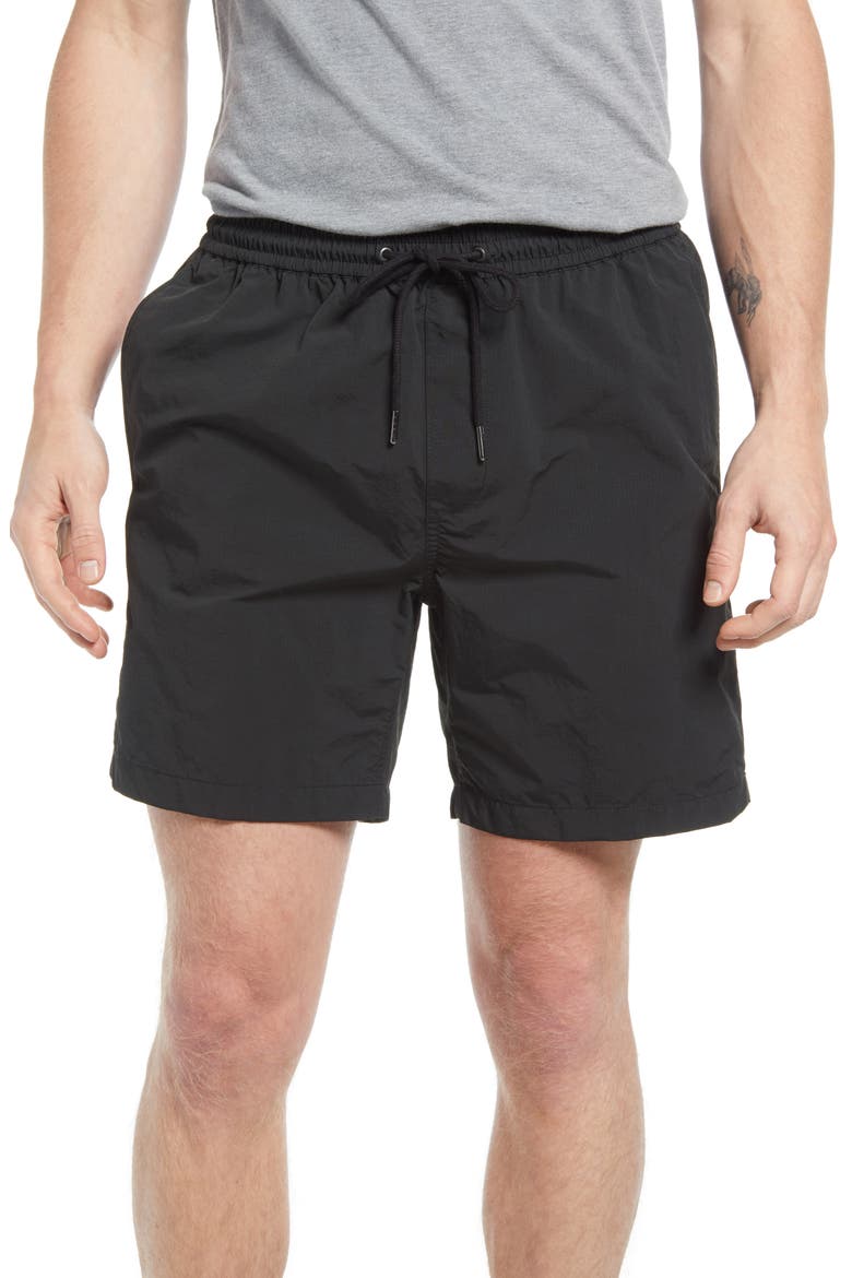 Everywear Shorts, Main, color, ALMOST BLACK